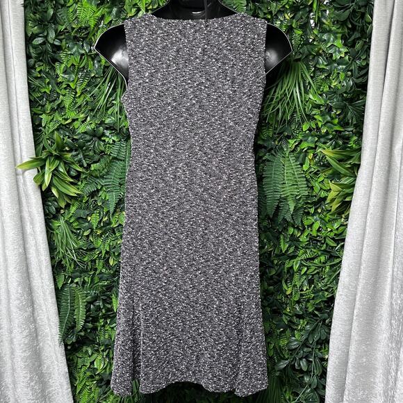 EVA MENDES Dress Women 14 Brown Beige Fit Flare Sheath Career Cocktail 2677 - Picture 7 of 7